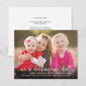 Nieuwe zalen kerstfeestdagen voor feestdagen aankondiging (Voorkant / Achterkant)