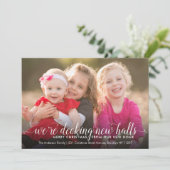 Nieuwe zalen kerstfeestdagen voor feestdagen aankondiging (Staand voorkant)