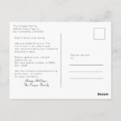 Nieuwe zalen kerstmis, foto's gemaakt briefkaart (Achterkant)