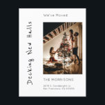 Nieuwe zalen kerstmis, foto's gemaakt feestdagenkaart<br><div class="desc">Een fantastische manier om uw verhuisaankondiging en een vakantiegroet te versturen. Je personaliseert je met een foto, en tekst zowel op de voorkant als op de achterkant. De zin "We zijn nieuwe zalen aan het decken", zal een glimlach en feestvreugde brengen aan je vrienden en familie. Voeg een persoonlijk bericht...</div>