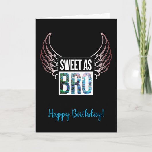 NIEUWE ZEALAND BRO BIRTHDAY-KAART KAART (Voorkant)