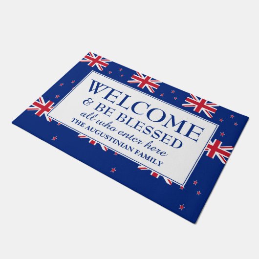 NIEUWE ZEALAND Family Welcome Doormat Deurmat (Schuin)