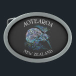 NIEUWE ZEALAND KIWI PAUA BELT BUCKLE GESP<br><div class="desc">Klassieke Nieuw-Zeelandse flightless bird - de Kiwi - in de levendige kleuren van de Paua shell.</div>
