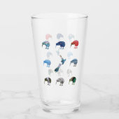NIEUWE ZEALAND KIWIS GLAS (Achterkant)