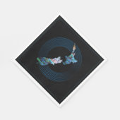NIEUWE ZEALAND MAP RINGS PAUA NAPKIN SERVET (Hoek)