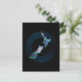 NIEUWE ZEALAND PAUA MAP BRIEFKAART (Staand voorkant)