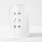 NIEUWE ZEEALAND KIWI-GELDMUNTEN MATGLAS BIERPUL (Voorkant links)