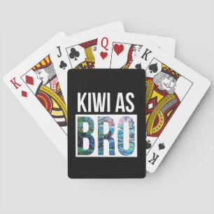 NIEUWE-ZEELAND KIWI ALS BRO POKERKAARTEN