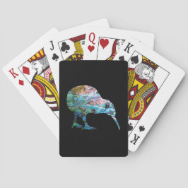 NIEUWE-ZEELAND KIWI EENVOUDIGE PAUA POKERKAARTEN