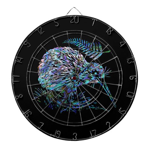NIEUWE-ZEELAND KIWI PAUA DARTBORD (Voorkant)