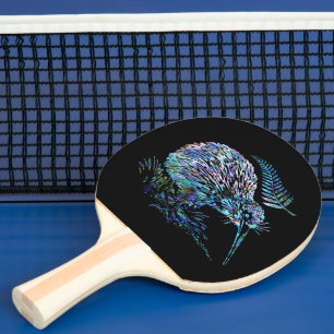 NIEUWE-ZEELAND KIWI PAUA TAFELTENNISBATJE