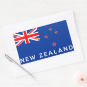 nieuwe zeeland - vlaggelnaam rechthoekige sticker (Envelop)