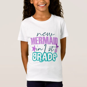 Nieuwe zeemeermin in 1e klas t-shirt