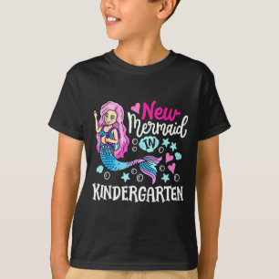 Nieuwe zeemeermin in de kleuterklas schattig terug t-shirt