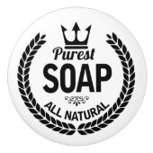 Nieuwe  Zeep Logo Krans Badkamer Keramische Knop (Voorkant)