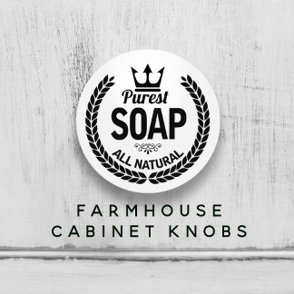 Nieuwe Zeep Logo Krans Badkamer Keramische Knop