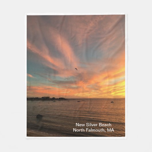 Nieuwe, zilverbeugel, 50 x 60 inch fleece deken (Voorkant)