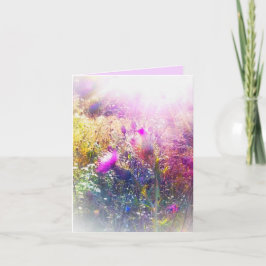 NIEUWE ZON OP DISTELS KLEIN WENSKAART KAART