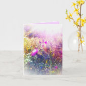 NIEUWE ZON OP DISTELS KLEIN WENSKAART KAART (Gele Bloem)