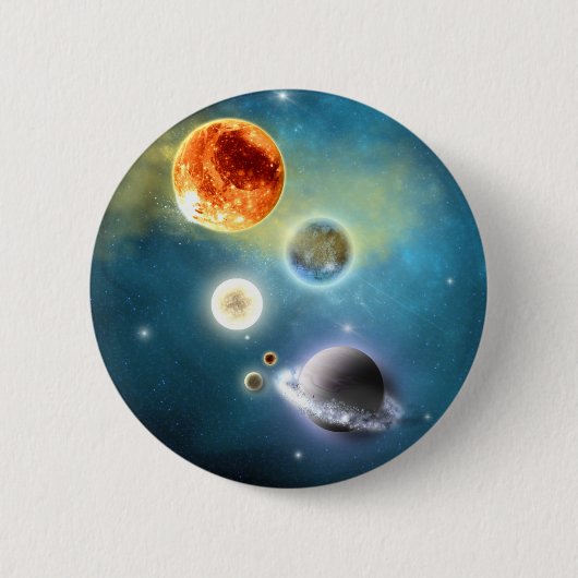 Nieuwe zonnestelsel Button (Voorkant)