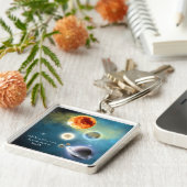 Nieuwe zonnestelsel Sleutelhanger (Zijkant)