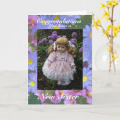 Nieuwe zuster kaart (Gele Bloem)