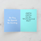 Nieuwe zwangerschapskaart aankondiging (Binnen)