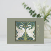  Nieuwe Zwans Weddenschap RSVP Card 2 (Staand voorkant)