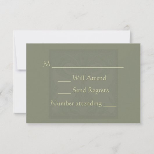  Nieuwe Zwans Weddenschap RSVP Card 2 (Achterkant)