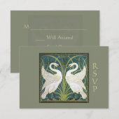  Nieuwe Zwans Weddenschap RSVP Card 2 (Voorkant / Achterkant)