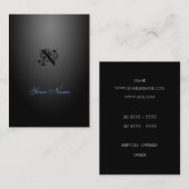 Nieuwe zwarte stijl visitekaartje (Voorkant / Achterkant)