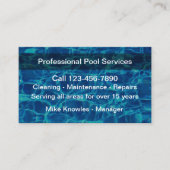 Nieuwe zwembadservice Modern Visitekaartje (Voorkant)