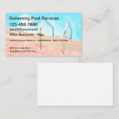 Nieuwe zwembadservice visitekaartje (Voorkant / Achterkant)