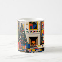 Nieuwegolf 1980s Pop Art Kerstmug
