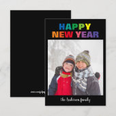 Nieuwejaar Foto met Regenboog - Kerstkaart 3x5 Kaart (Voorkant / Achterkant)