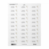Nieuwejaars Champagneglas Etiket (Full Sheet)
