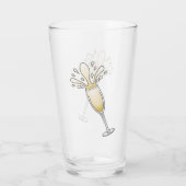 Nieuwejaars Champagneglas Glas (Achterkant)