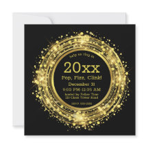 Nieuwejaarsavond Klok Glitter Confetti