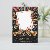 Nieuwejaarsavond Lege Uitnodigingskaart Kaart (Staand voorkant)