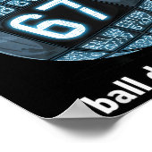 Nieuwejaarsbal-daling Countdown Grappige Brainrot Poster (Hoek)