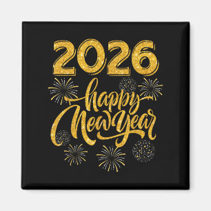 Nieuwejaarsfeest Artikelen 2026 Gelukkig Nieuwjaar Magneet