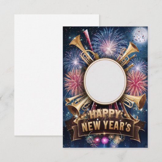 Nieuwejaarsfeest Feestelijke Uitnodigingskaart Kaart (Voorkant / Achterkant)