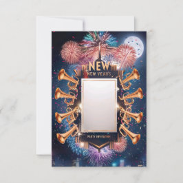 Nieuwejaarsfeest Uitnodigingskaart Kaart