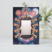 Nieuwejaarsfeest Uitnodigingskaart Kaart (Staand voorkant)