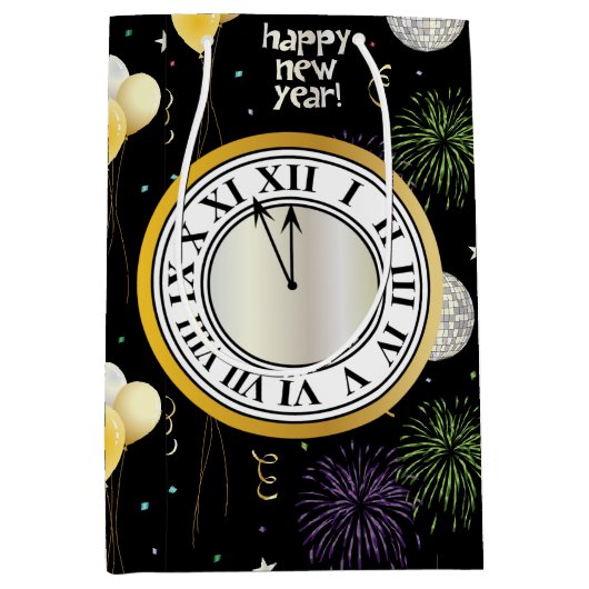 Nieuwejaarsfeestballonnen Medium Cadeauzakje (Voorkant)