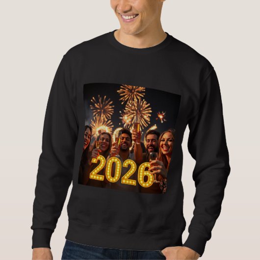 Nieuwejaarsfeestviering ontwerp trui (Voorkant)