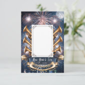 Nieuwejaarskaart Blank Uitnodigingskaart Kaart (Staand voorkant)