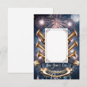 Nieuwejaarskaart Blanke Uitnodiging (Voorkant / Achterkant)