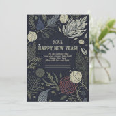 Nieuwejaarskaart Feestdagenkaart (Staand voorkant)