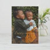 Nieuwejaarskaart met Starburst-foto Kaart (Staand voorkant)